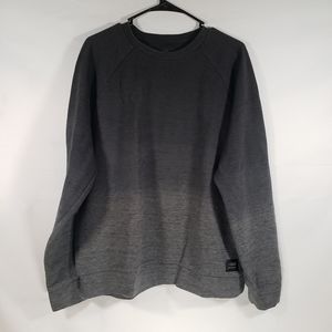 American Eagle Grey Ombre Crewneck AE Active Flex Sweatshirt L